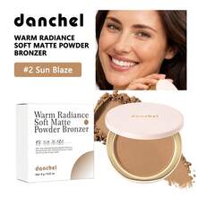danche Velvet Matte Contour Powder With Tomato Seed Oil, Layerable For Sun-Kissed Facial Contouring, Smudge-Proof Smooth Face Powder For Precise Makeup - Multicolor - View 17