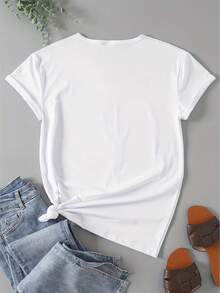 Women T-Shirts - [White] - View 3