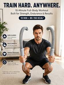 Entrenador de brazos inalámbrico, cuerda de batalla para entrenamiento de fuerza, accesorio de fitness para el hogar, cuerda de fitness inalámbrica unisex, adecuada para construcción muscular, pérdida de peso, entrenamiento de fuerza, gimnasio, hogar y viajes - Multicolor - Ver 6