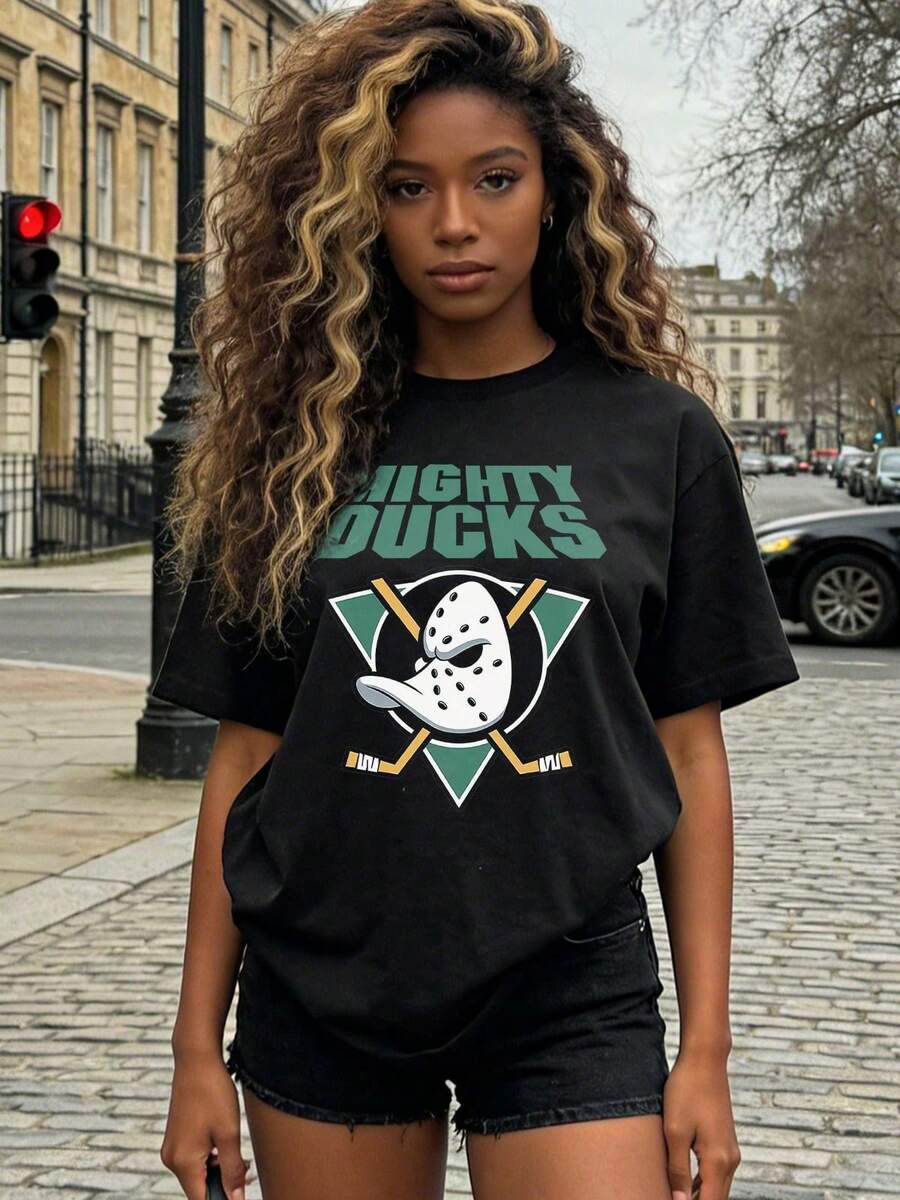 Women's Summer Loose Casual-Shirt, Soft Cotton Round Neck Short Sleeve Tops, Vintage European American Street Style. - Black - View 1