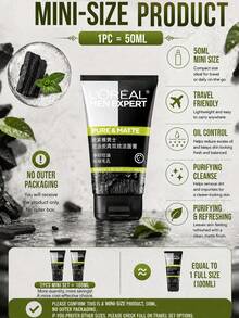 L’Oreal Paris L'Oreal 男士控油活性碳雙效潔面乳 50/100ml，深層清潔毛孔、控油、提亮膚色，適合油性與敏感肌膚 - 男士控油碳爽雙效潔顏膏 - 查看 6