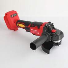18V Brushless Lithium-Ion Angle Grinder 125mm Rechargeable Angle Grinder 10000 RPM 660W High Power Grinding/Rust Removal/Polishing Power Tool (Bare Tool - Battery Not Included) - Red - View 6