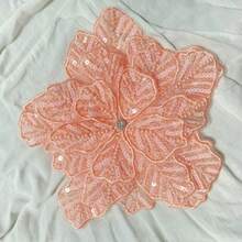 1pc Luxury Fashion Women's Sparkling Rhinestone Brooch, Crystal Suit Jacket Corsage, 3-Layer 3D Hand-Embroidered Beaded Flower Brooch For Men And Women Clothing, Creative Clothing Applique Ornament, Shiny Clothing Accessory Fabric Decoration Patch, Elegant Floral Embroidery Beaded Bridal Dress Accessory, Dopamine Beach Swimwear Accessory, Chinese Style Formal Wear Accessory, Comes With 2 Brooches - Multicolor - View 16