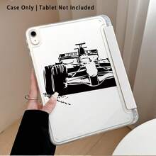 黑色跑車圖案彩繪效果平板保護殼，適用於 MatePad SE 11/MatePad 11/MatePad 11.5 2025/Pad 8/9/10/X8/X8A/X9、Xiaoxin、Apple 10代/A16 11代/Air/Pro 11 及 A9 - 款式1 - 查看 5