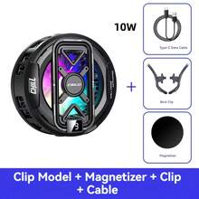 1pc Phone Cooler With Digital Display And Real-Time Temperature Monitoring, Fast Cooling, Universal Phone Cooling Back Clip Holder For Mobile Games And Tablets - Multicolor - View 11