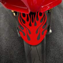 Pegatina autoadhesiva impermeable con patrón de llama para guardabarros de motocicleta compatible con motocicletas - Pegatinas decorativas - Ver 5