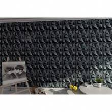 Art3d 3D Wall Panel Texture 3D Wall Design, Black Diamond, 19.7 In X 19.7 In - 1PC - View 3