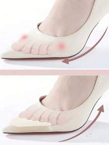 1 Pair Women's High Heel Shoes Soft Foam Forefoot Pads, Foot Sole Forefoot Pain Relief Pads, Anti-Slip Metatarsal Insoles, Plus Size Shoe Filler Pads, Essential For Romantic Dates, Parties And Weddings, Spring/Summer Selection - Multicolor - View 9