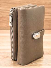 MINGYOU Dompet Pendek Wanita Super Lembut PU Kapasitas Besar, Dompet Multi-Fungsional Berlapis, Penutup Magnetik yang Indah, Dompet Genggam dengan Banyak Slot Kartu, Dompet Koin dan Kartu Identitas dengan Resleting, Lembut, Ringan, Praktis, Cocok untuk Pesta, Kencan, Liburan, dan Hadiah - Unta - View 2