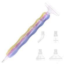 Bolígrafo de pintura de diamantes de resina 5D DIY con puntas de rosca, bolígrafo de arte de diamantes con puntas multifuncionales de plástico, herramientas de pintura de diamantes para arte de diamantes DIY - Ver 13