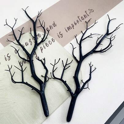 10/5pcs Artificial Antler Tree Branches Realistic Dried Fake Tree Branches Faux Small Manzanita Branches Twigs Decorative For Halloween Christmas Home Wedding Festival Decors