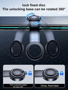 Soporte Magnético Flexible para Teléfono de Coche - Brazo Ajustable de Aleación de Aluminio, Rotación 360°, Diseño Moldeable, Ángulo de Visión Personalizable, Sin Pinza, Resistente a Arañazos y Absorción de Impactos, Universal para iPhone y Todos los Smartphones - apoyo - Ver 4