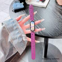 Exquisite And Gorgeous Strap Design, Multifunctional Daily Strap, Featuring Durable And Breathable Hollow Out Star Language Silicone Buckle Design, Suitable For Xiaomi Band 10/9/8 Models. Quick Release Buckle Design, Supports NFC Version Sharing, Beautiful And Elegant Strap, Smart Sports Strap Accessory For Couples - Multicolor - View 12