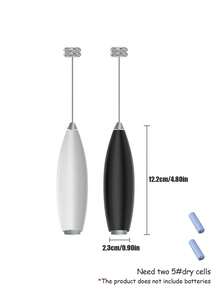 【電動雙頭奶泡器】1件裝，便攜式電動牛奶發泡器｜迷你奶泡器，電池供電（不含電池）咖啡手動攪拌器，不同攪拌頭適用不同場景，效果更佳。拿鐵、卡布奇諾、法拉沛奇諾、巧克力電動無線攪拌器－適合作為聖誕禮物 - 彩色 - 查看 2
