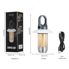 1pc Powerful Super Bright LED Flashlight 2-In-1 Camping Lantern Long Distance Search Light With Hook Portable Outdoor Light Suitable For Camping Hiking Emergency - A - View 9