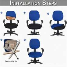Office Chair - Wine Red - View 2