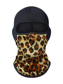 Fabulous Be Xtreme Casco de ciclismo con estampado de leopardo y patrón de corazón dulce y fresco, máscara facial de seda de hielo transpirable con protección solar, cubierta de cara y cuello a prueba de viento para motocicleta y actividades al aire libre - Multicolor - Ver 8
