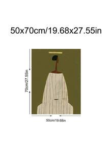 1件波西米亞抽象人物現代藝術版畫，極簡主義兩位牛仔女郎西方版畫，民俗肖像，理想禮物，適用於臥室、客廳、牆面藝術、牆面裝飾、家居裝飾、房間裝飾、畫布牆面藝術、海報、帶框牆面藝術，可選框 - 1PCS - 查看 15