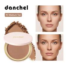 danche Velvet Matte Contour Powder With Tomato Seed Oil, Layerable For Sun-Kissed Facial Contouring, Smudge-Proof Smooth Face Powder For Precise Makeup - Multicolor - View 4