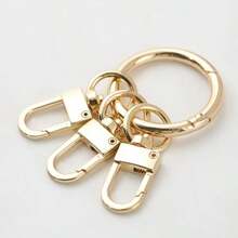New High-End Keychain Key Ring Key Holder Hook Car Key Anti-Loss Waist Clip Creative Keychain, Spring Ring Keychain Pendant Creative Original Minimalist Car Key Ring Door Clip DIY Accessories - Multicolor - View 6