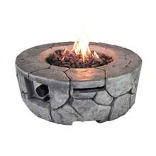 9'' H X 28'' W Fiber Reinforced Concrete Outdoor Fire Pi - Regular - View 6