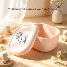 Sealed Fresh-Keeping Lunch Box, Lightweight Fruit Box, Microwave- Silicone Bowl, 200ml/300ml/600ml, Personalized Custom Name And Pattern - Multicolor - View 2