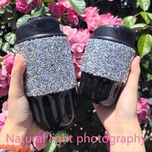1個 260ml/380ml 鑲嵌閃亮水鑽 316不鏽鋼保溫咖啡杯水瓶 日常使用 - 彩色 - 查看 9
