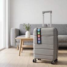 Carry-On Suitcase 10kg Premium Polypropylene PP Ultra Resistant Expandable With 360 Degree Double Wheels Built-In Lock Organized Internal Compartment Hand Luggage Rigid Bag - Grey - View 3