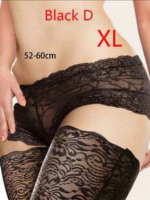 1 Pair Lace Thigh Straps, Invisible Anti-Chafing Anti-Slip Garter Belt, Sexy Black Lace Lingerie Accessory, Women's Daily Lingerie Accessory, Suitable For Parties - Multicolor - View 9