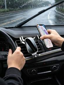 汽車出風口掛鉤式手機支架，風扇葉片式出風口手機導航支架 - AA - 查看 9