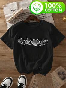 Women T-Shirts - [White] - View 9