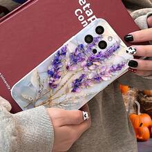 Stylish Lavender Flower Phone Cover Compatible with for  17 Through 11 Pro Max/Pro/Plus/Mini/Air and Galaxy S26/S25/S24 Plus/S23/S22/S21 Ultra, Featuring a Soft Shell That Is Shock-Resistant And Resistant to Yellowing, - Weiss - Übersicht 5