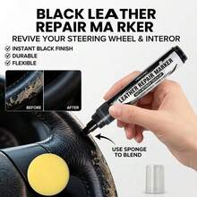 Car Touch Up Marker Set, Black & White Scratch Repair Pen For Car, Truck, SUV, Motorcycle, Alloy Wheel Hub & Auto Body, Quick-Drying Waterproof Anti-Rust Pen For Car Care.Precision Nib Car Scratch Repair Touch Up Pen - A - View 2