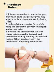 Full Body Painless Crystal Hair Removal Device, Reusable Crystal Leg Hair Removal Tool, Smooth Arms, Legs And Back, Eliminate Shaving Stings And Irritation, Hair Removal Tool, Glass Hair Removal Device - Multicolor - View 4
