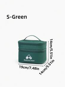 1pc Red, Navy Blue, Gray, Green Portable Double-Layer First Aid Kit, Epidemic Prevention And Health Kit, Household Life Saving Kit, Outdoor Emergency Epidemic Prevention And Storage Kit - Multicolor - View 23