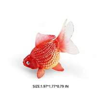 1pc Realistic Goldfish Ornamental Fish Model Figurine, Aquarium Landscape Decor, Desk Decoration, Gift - Multicolor - View 7
