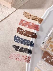 1 Roll Realistic Wrinkled Texture Washi Tape For Scrapbooking, DIY Decoration, Collage, Cards And Journals - Wrinkled Chapter - View 5