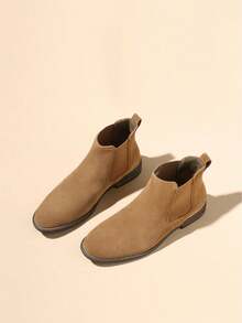 Chelsea Suede Boots For Men - Mocha Brown - View 2