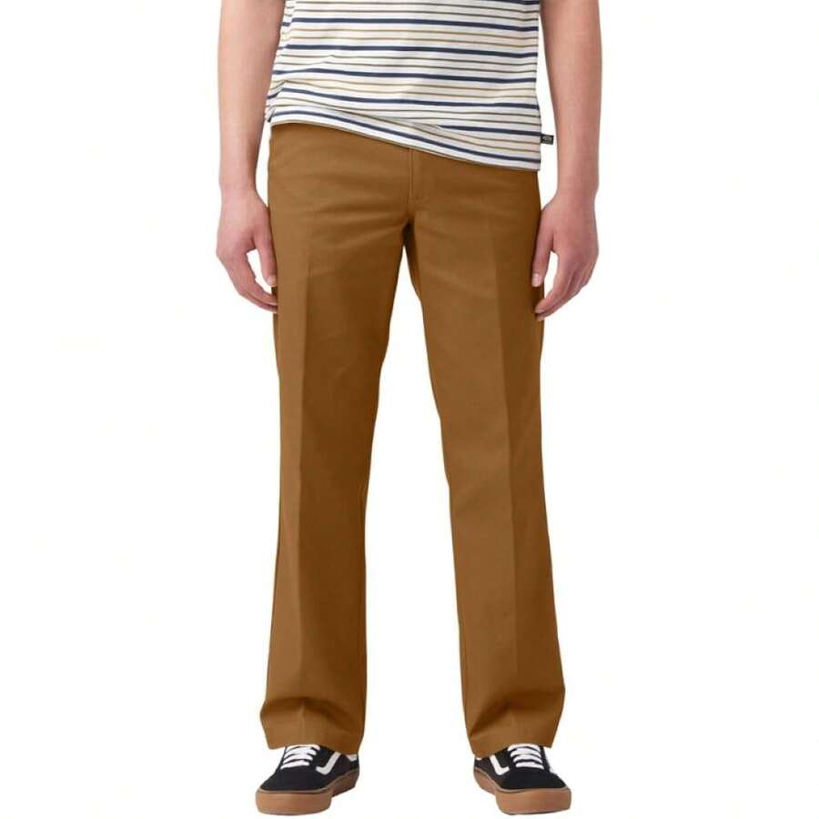 Dickies Men's Skateboarding Regular Fit Twill Pants Variant 15 - 棕色鴨 - 查看 1