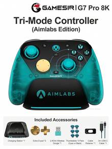 GameSir G7 Pro 8K Aimlabs Edition Wireless Esports Controller For PC Gamepads Compatible With Nintendo Switch 2/1 Steam Android IOS Phone Windows Controle 8k Polling Rate Mag-Res TMR Sticks Hall Effect Micro Triggers - Aimlabs Edition - View 12