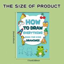 1 Libro [Guía de Dibujo] Libro de Dibujo con +200 Pasos | Una Guía para Dibujar Cualquier Cosa para Entusiastas del Arte, Guía de Dibujo, Regalo de Cumpleaños, Navidad, Pascua, Aprendizaje Creativo, Papel Duradero, Guía Paso a Paso - Multicolor - Ver 4