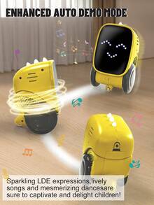 1pc Children Robot Toy, Smart Rechargeable Robot With Voice Control, Dialogue Recording, Touch Sensor, Early Education Programming, Interactive Toy For Boys And Girls, Birthday Gift, Christmas Gift, Easter Gift, Suitable For 3-4-5-6-7-8-9-10-11-12 Years Old - Multicolor - View 10