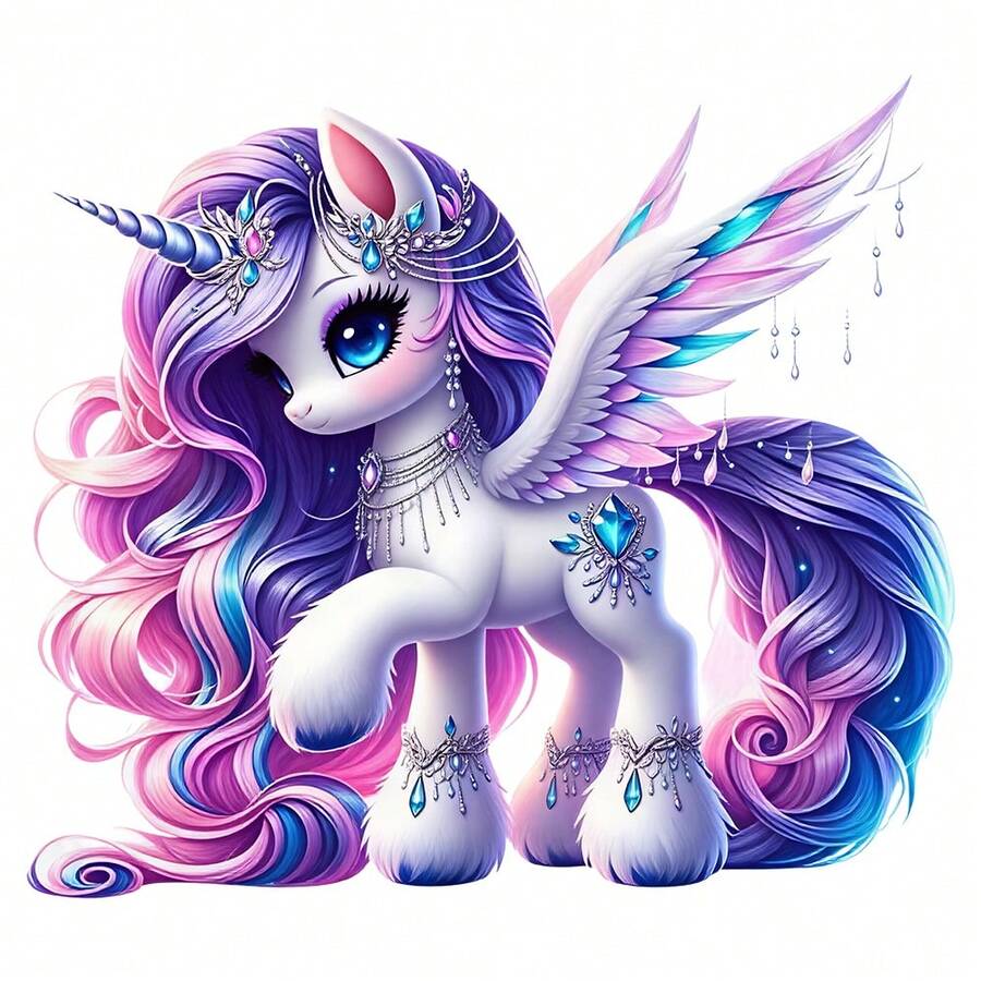 1/2/3pcs Dreamy Wavy Curl Unicorn Pattern Heat Transfer Stickers, Suitable For DIY T-Shirts, Jeans, Hoodies, Bags, Pillows (Mixed Colors), Holiday Crafts, Durable Decals, Clothing Embellishment, Party Decoration