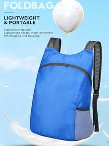 Sac à dos pliable imperméable, sac de voyage léger grande capacité, sac de sport portable, sac de rangement pour voyage, cyclisme, randonnée, camping et sports de plein air, accessoires de randonnée pour hommes et femmes, équipement essentiel de camping - Multicolore - Voir 6