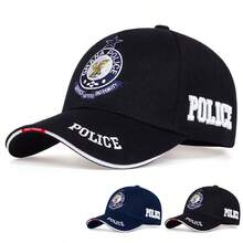 1pc Men's POLICE Embroidered Baseball Cap, Adjustable Sun Protection Casual Hat For Outdoor Sports, Spring/Autumn Travel, Beach, Party - Multicolor - View 13