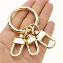 New High-End Keychain Key Ring Key Holder Hook Car Key Anti-Loss Waist Clip Creative Keychain, Spring Ring Keychain Pendant Creative Original Minimalist Car Key Ring Door Clip DIY Accessories - Multicolor - View 1