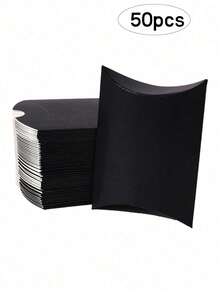 50/10pcs Solid Color Pillow Box, Kraft Paper Gift Packaging Box, Suitable For Wedding, Bridal Shower, Anniversary, Birthday, Holiday Party Favors And Decoration - Multicolor - View 13