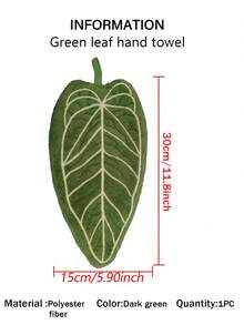 1pc/2pcs/3pcs Creative Leaf Design Hand Towel, Hanging Decorative Towel For Kitchen, Bathroom, Bedroom, Absorbent & Easy To Clean, Personalized Towel - Multicolor - View 17