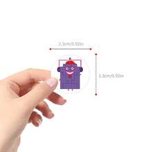 500pcs Number Blocks Sticker Roll, 10 Styles, Aesthetic Stickers, High Quality Stickers Scrapbook, Journaling, Laptop, Bumper, Skateboard, Water Bottles, Suitcase, Decorative Paper, Refrigerator, Car, Plan Book, Rewards Stickers School Supplies - Digital Blocks - View 2