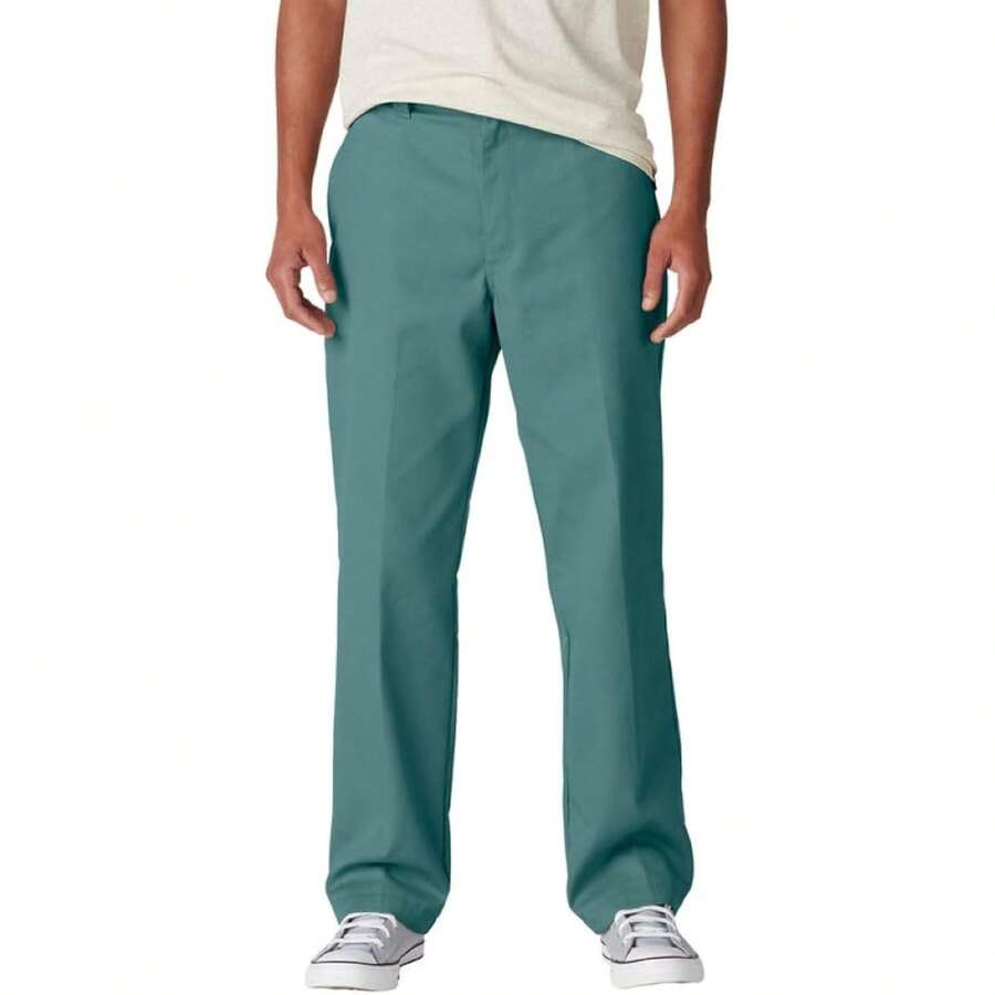 Dickies Men's Skateboarding Regular Fit Twill Pants Variant 4 - 林肯格林 - 查看 1